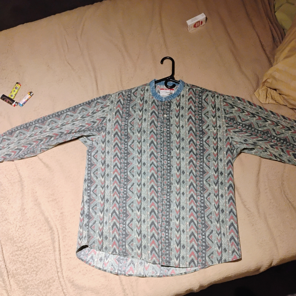 Patterned Long Sleeve Shirt